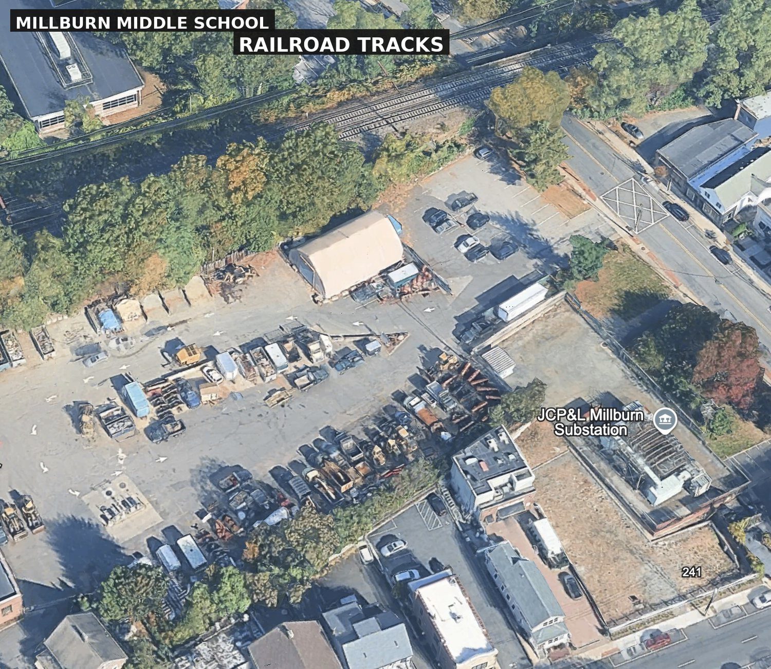 Aerial: rail, substation, single access